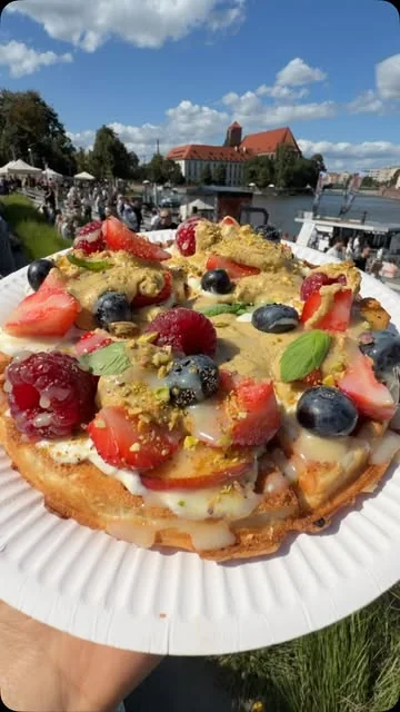 Serwowanie Borówkowa Ricotta
